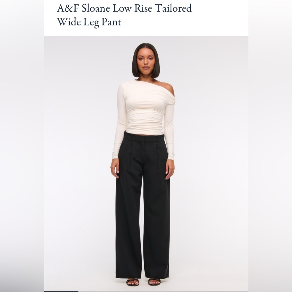 Sloane Low Rise Tailored Wide Leg Pant